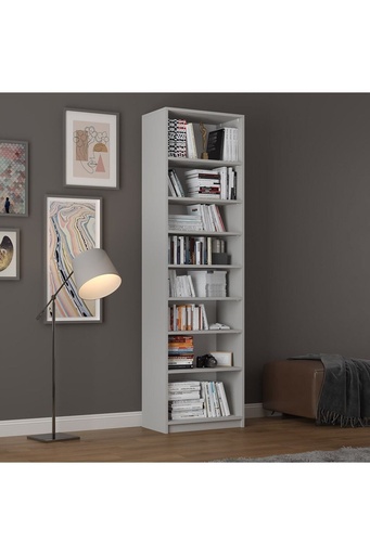 [K03] Kül Gri Kitaplık %100 MDFLAM K-03