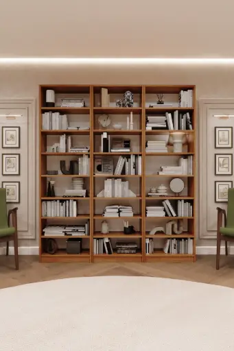 [K24] Petra Üç Modüllü Kitaplık K-24