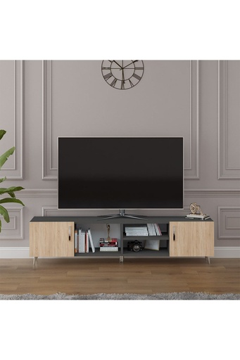 [T15] Tv Ünitesi Koyu Gri & Sonoma T-15 