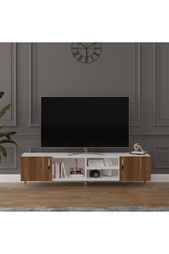 [T16] Tv Ünitesi Beyaz & Ceviz T-16 