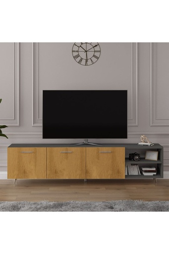 [T22] Tv Ünitesi Koyu Gri & Petra T-22