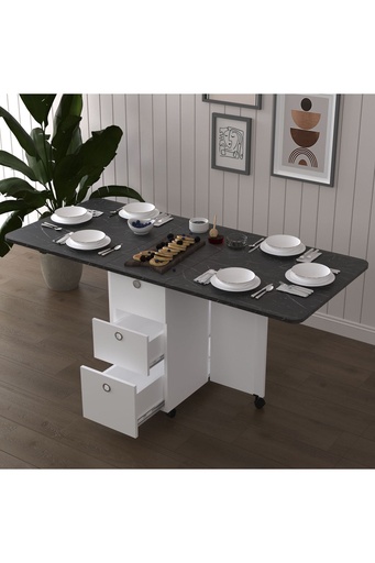 [KM30] Katlanır Mutfak Yemek Çalışma Masası Km-30 Royal Mermer