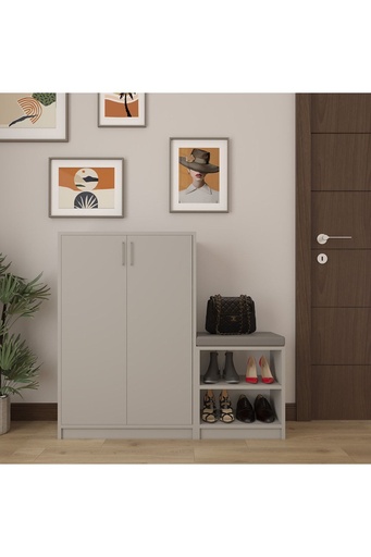 [A23] Asra Trend Kül Gri Ayakkabılık A-23