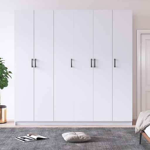 [G06] 6 Kapaklı 180cm Gardrop %100 MDFLAM G-06